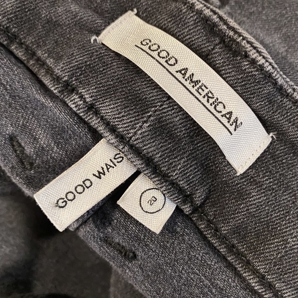 Good American | Good Waist Skinny Jeans, MM98-A GAGW42 Black 009 Sz. 20 - Picture 9 of 12